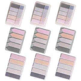 JIHUOO 900 Pcs Sticky Index Tabs Transparent Sticky Page Markers Notebook Sticker Note Tabs Page Marker Flags Tabs Clear Index Tab Stickers Book Label Stickers