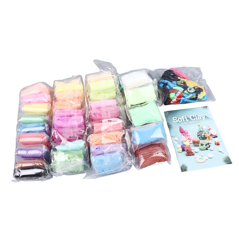36 Colours Soft Clay Set Innovative Fun DIY Soft Light