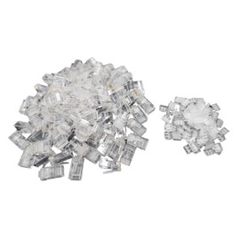 Micro Connectors Cat6/6A RJ45 Connectors for Slim Stranded (28AWG) Cable with Load Bar 100-Pack