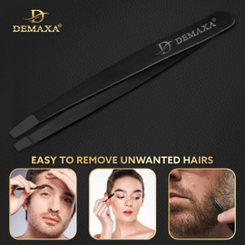 Premium 4.2 Blunt Tip Professional Mustache Scissors Beard Scissors for Men with Slanted Tweezers 1 Mustache Comb 1 Beard Comb & Pouch – Beard Trimming kit & Mustache Kit