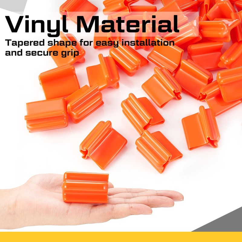 Juexica 50 Pcs Safe T Post Cap T Post Vinyl