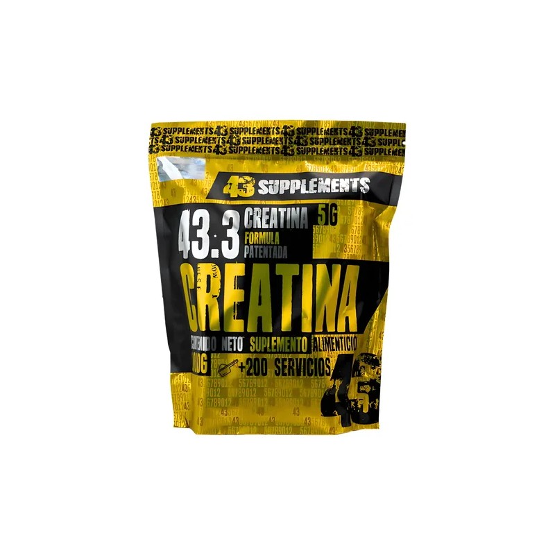 Creatina Monohidratada 1 Kg Bolsa 200 Servs 43 Supplements