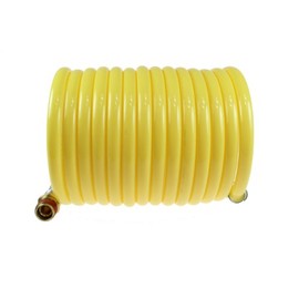 Coilhose Pneumatics N14-12A Coiled Nylon Air Hose, 1/4-Inch ID, 12-Feet Length with (1) 1/4-Inch Rigid Fitting and (1) 1/4-Inch Swivel Fitting