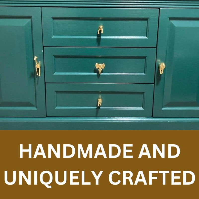 Gold Safari Animal Iron Metal Drawer Knobs (Knob, Giraffe)