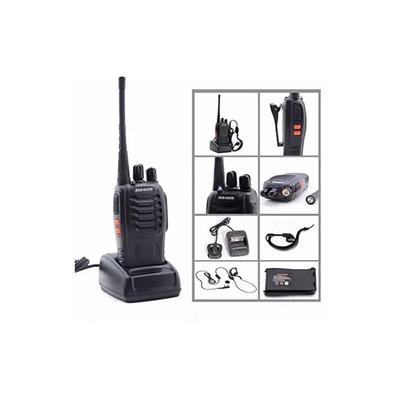 Ele-Gate Walkie Talkie Con Audífonos Con43 Ele-gate® Radios Fm Color