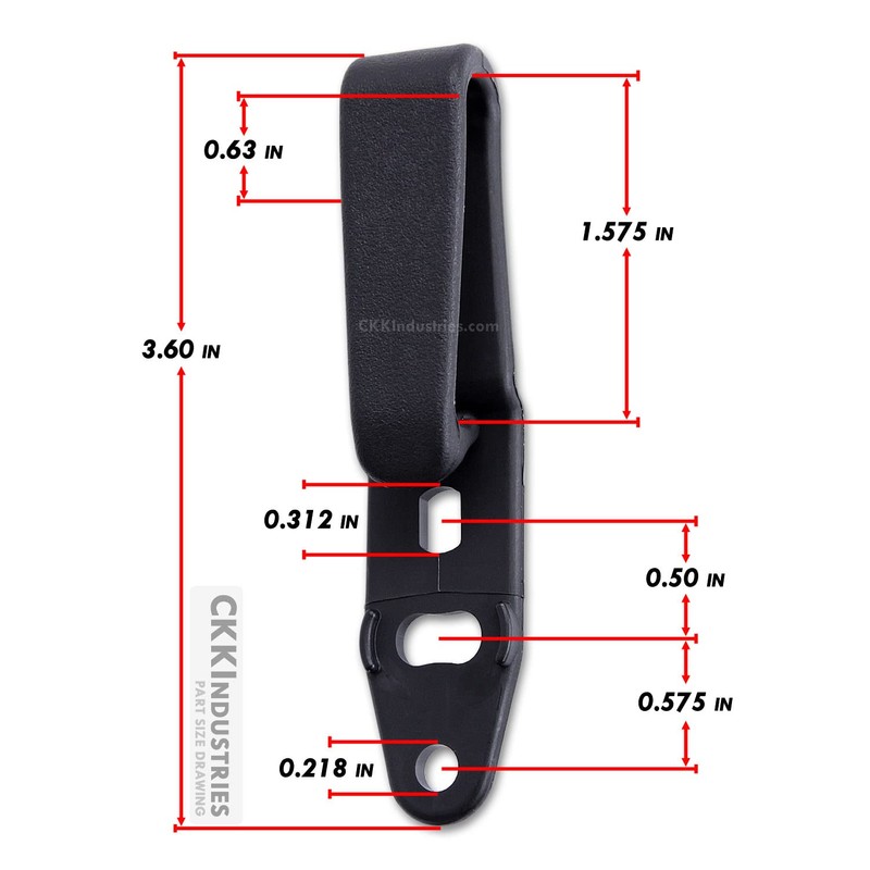 HolsterSmith - Raven Concealment - Holster Mounting Belt Clip -