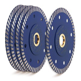 Diapro 5pcs/Lot 4 inch Diamond Blade Super Thin Diamond Turbo Saw Blade Porcelain Tile Blade for Granite Marble Ceramic Tile Cutting