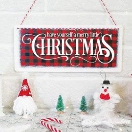 Christmas Stencils for Painting on Wood Signs, Reusable Essential Holiday Christmas Stencils for Door Mats Canvas Crafts Doormat Door Hanger (old10)