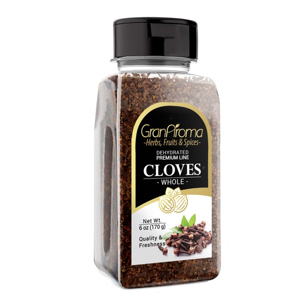 GranAroma Whole Cloves 6 oz, Aromatic & Versatile Spice, Tea