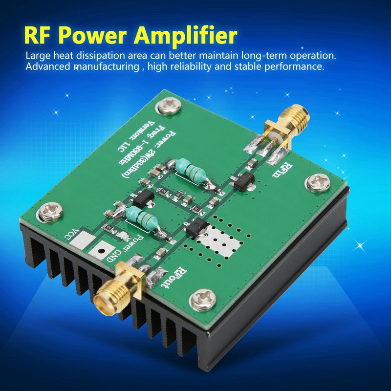 12V DC RF Power Wideband Amplifier Amplification Module 1-930MHz Working