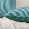 ROZTYLJ Set of 2 Square Striped Corduroy Cushion Covers, Soft