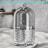 Dust-Proof Makeup Brush Holder,360° Rotating Makeup Organizer,5 Slot Makeup Brushes