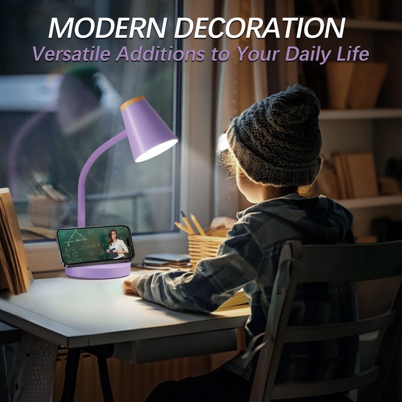 EJIAXIN Desk Lamps for Home Office - Small LED Desk