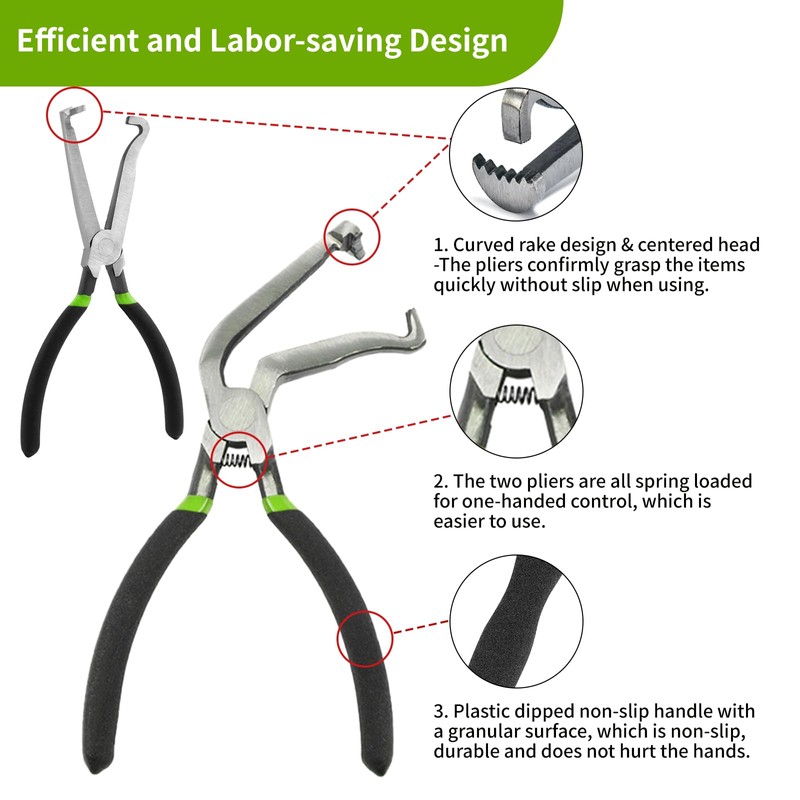 3PCS 37960 37980 Electrical Disconnect Pliers for Cars 60 Degree
