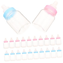 LABRIMP 24pcs Decorative Candy Bottle Creative Cartoon Mini Feeding Bottles Transparent Design for Favors for Games Decorations