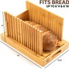 Bread Slicer for Homemade Bread - Bambüsi Upgraded Adjustable Bamboo