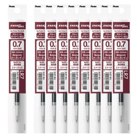 Pentel EnerGel Ballpoint Pen Refill, 0.7mm, Burgundy, 10 Count XLR7-BG (10)