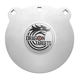 Dragon Targets AR500 Steel Targets for Shooting 3/8 Inch Thick Laser Cut, Painted AR500 Gong Targets for Shooting, Made in USA (10 inch)