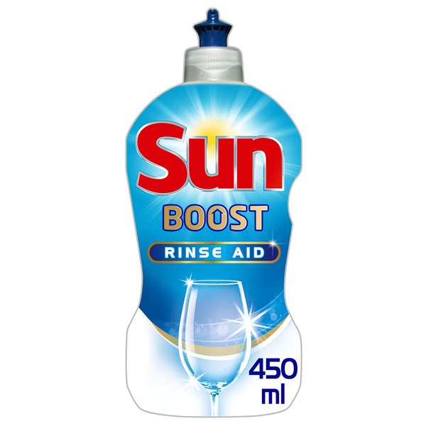Sun Liquide de Rinçage Lave-Vaisselle Brillance et Anti-Traces Expert Shine Boost Regular 450ml