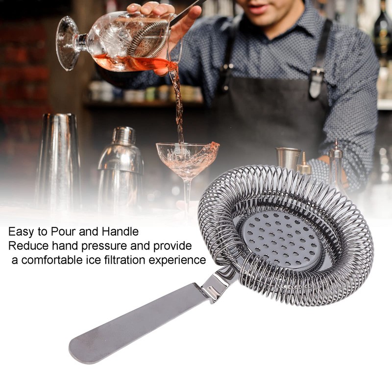 Bar Strainer, Cocktail Strainer Easy Cleaning for Party for Restaurant