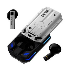 Black Shark T11 True Wireless Bluetooth Earbuds with Active Noise Cancellation, Bluetooth 5.3, 30 Hour Battery Life, RGB Lighting Effects (Gray)