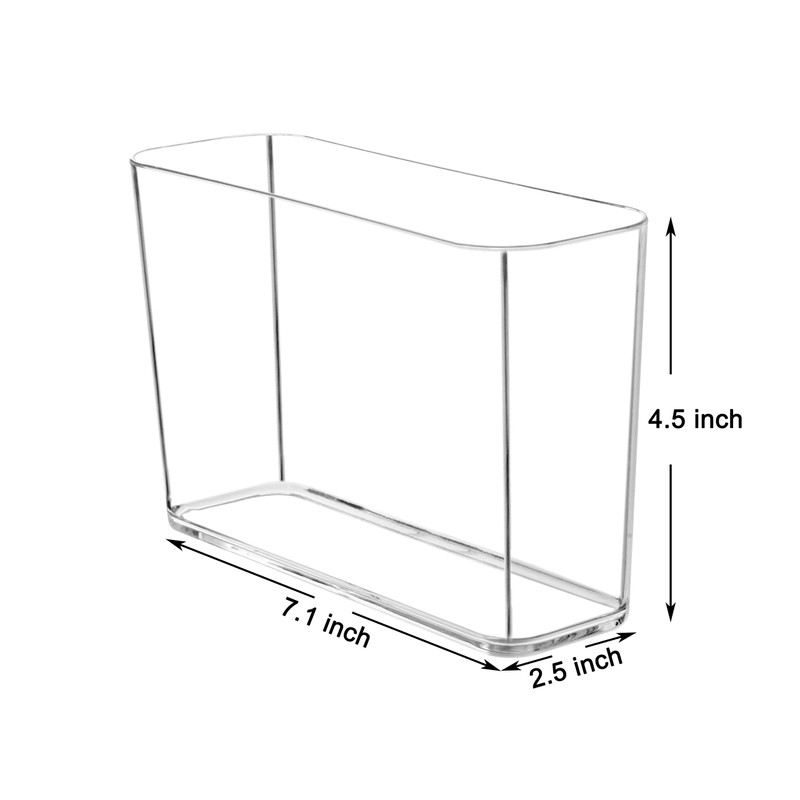 Youngever 2 Pack Re-usable Clear Plastic Napkin Holders