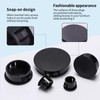 170PCS Black Plastic Hole Plug Set- 7 Sizes (5-25mm) Reusable