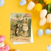 Funny Weird Victorian Easter Greeting Card with Envelopes (Easter Egg