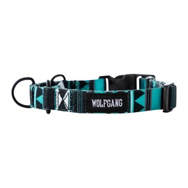 Wolfgang Heavy Duty Martingale Dog Collar with Quick Release Nylon Buckle for Walking & Training, WesternSky Print, Large