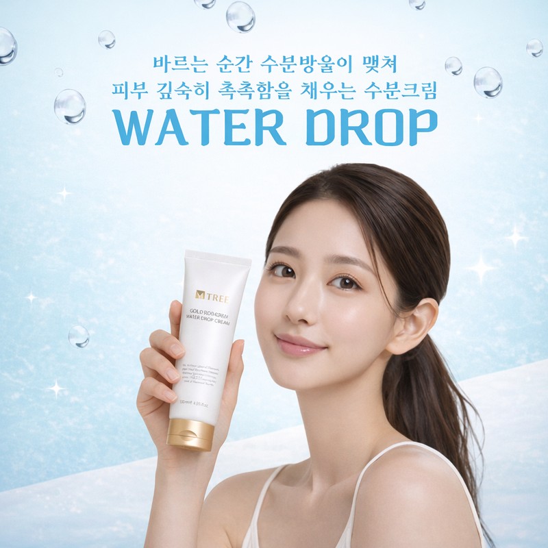 Emtree Gold Diamond Water Drop Moisture Cream 120ml Inner Moisturizing