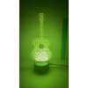 Handmade MARGARITAVILLE - Jimmy Buffet Acrylic Guitar With Lyrics Multi-Colored