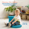 ECR4Kids SoftZone Floor Cushions, Round, Flexible Seating, Turquoise, 6-Piece