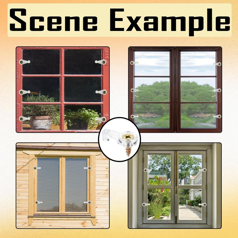 80 Pcs Storm Window Clips,Screen Clips to Hold The Screen