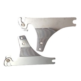 Sissy Bar Backrest & Luggage Rack for 84+ Harley Davidson Softail - Studded Contoured