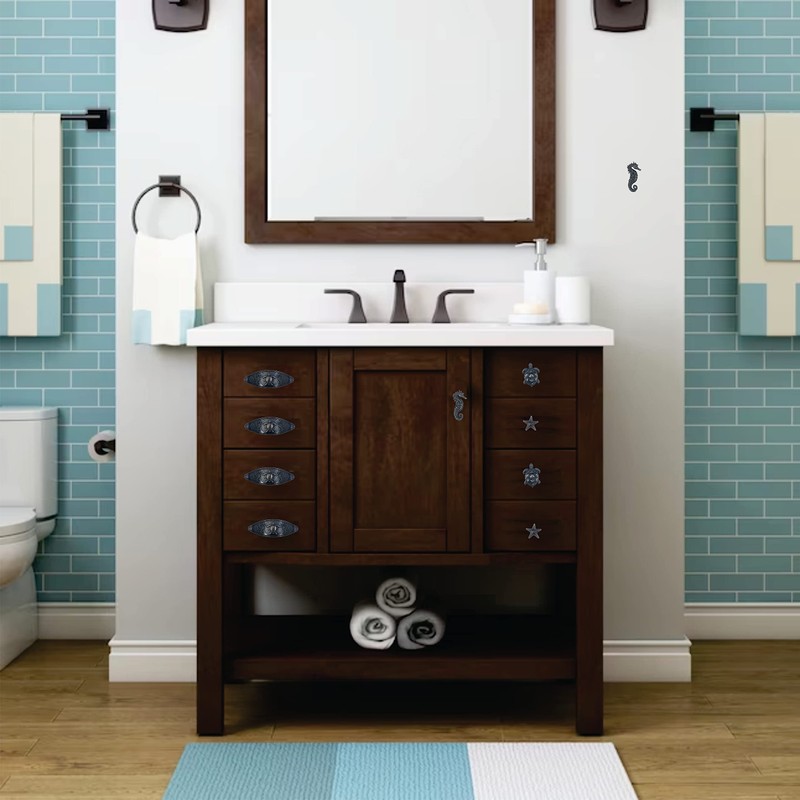 1 Sand Dollar Knob in Copper Patina