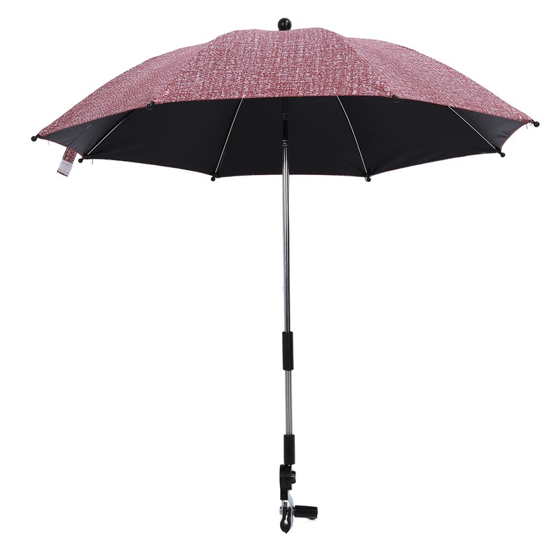 Baby Stroller Umbrella with 360 Degree Adjustable Clamp UV Protection