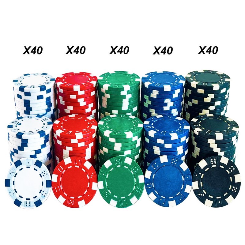 SEETOOOGAMES Casino Poker Chips Clay - 200pc 11.5g Gambling Chips