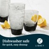 Libbey Classic Rocks and Tumbler Glasses Set of 16, Smoke