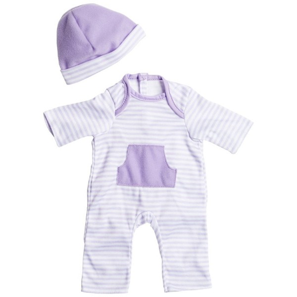 JC Toys Purple Romper | Clothing for Baby Dolls up to 11" (CLO13107Purple)