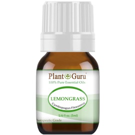 Lemongrass Essential Oil 5 ml 100% Pure Undiluted Therapeutic Grade for Aromatherapy Diffuser, Natural Healthy Skin, Body and Hair Growth