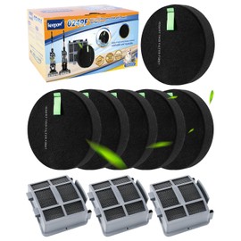 KEEPOW 39883 Filters compatible with Bissell Pet Hair Eraser Turbo Lift-Off, SurfaceSense 3418 3415 3774F, Upright Vacuum Filter Replacement 1635630 1603437, 3 HEPA + 6 Foam + 6 Felt Filters