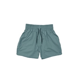 KiU K331M-963 Waterproof Outdoor Shorts, Plain, Moss Green, Khaki, M, Elastic