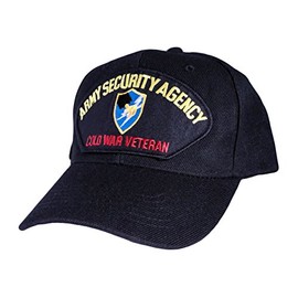 Military Productions Army Security Agency Cold War Veteran Cap Black