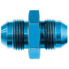 Aeroquip FCM2052 Blue Anodized Aluminum -06AN Flare Union Pipe Adapter