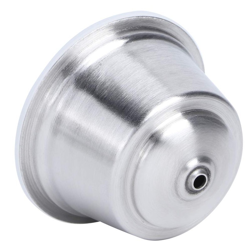 Cápsula de café de acero inoxidable, reutilizable, recargable, para cafetera