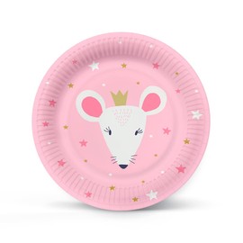 PAW - Paper Plates (23 cm) I Pack of 10 I Disposable Plates Colourful Cardboard I Ideal for Weddings, Communions, Parties, Birthdays I Printed with Water-based Colours I Colour: Magical Friends