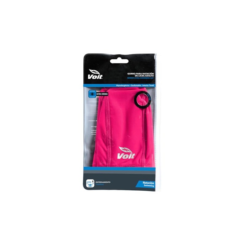 Voit Gorra de natación de Licra, para Adulto, Color Rosa