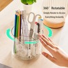 SSYYGET 360° Rotating Makeup Brush Holder Organizer, Clear Spinning Pen