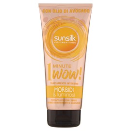 Sunsilk, Intensive Treatment 1 Minute Wow Dry and Dry Hair with Avocado and Aloe Vera Oil Soft and Shiny Line for Soft Hair Ultra Fast Acting 180ml