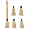 18 Inch Grill Basting Mop Wooden Long Handle with 4